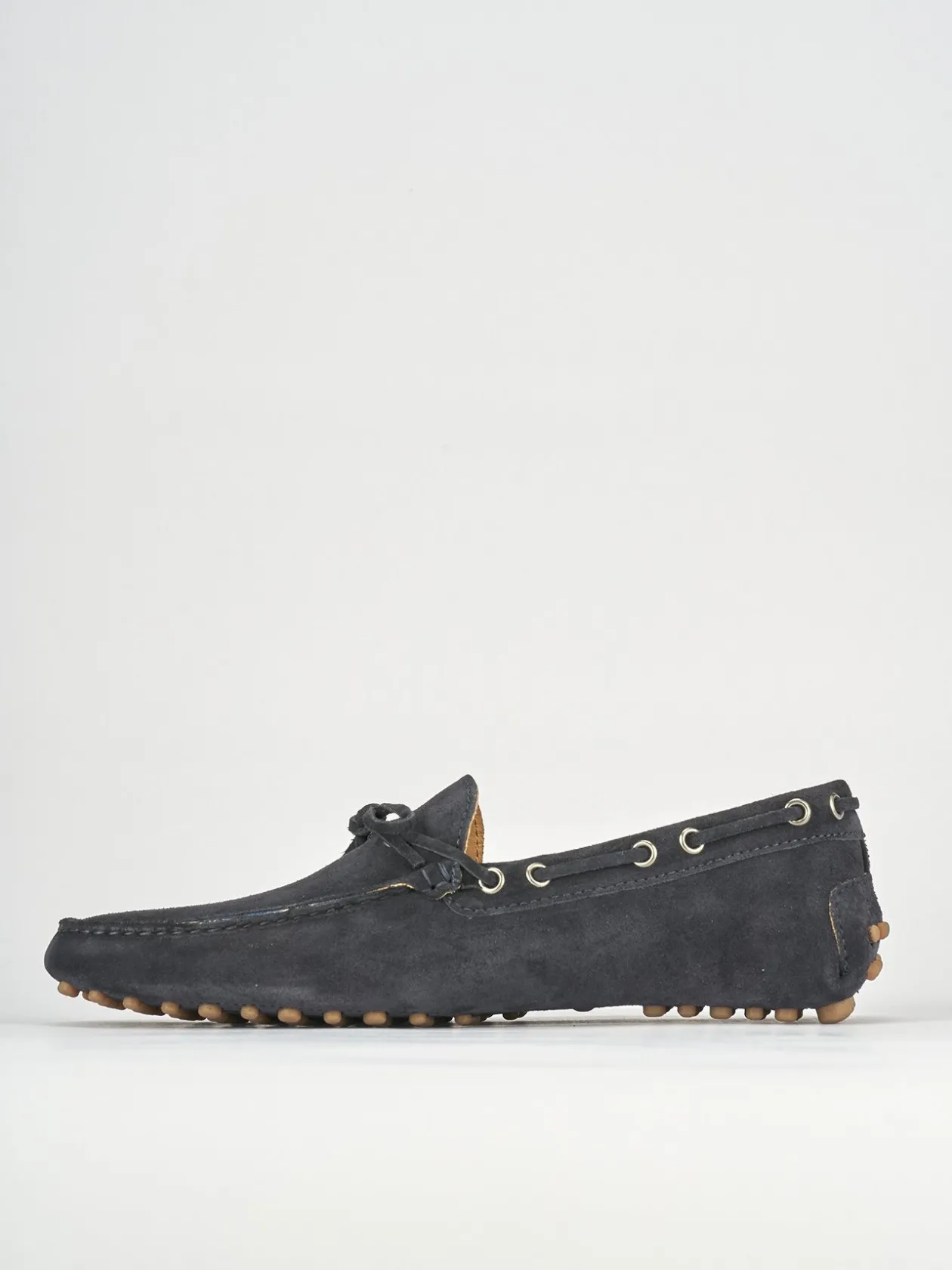 Mocassini camoscio blu