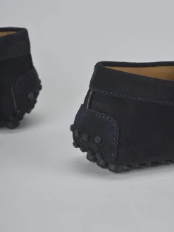 Mocassini camoscio blu