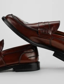 Mocassini pelle marrone