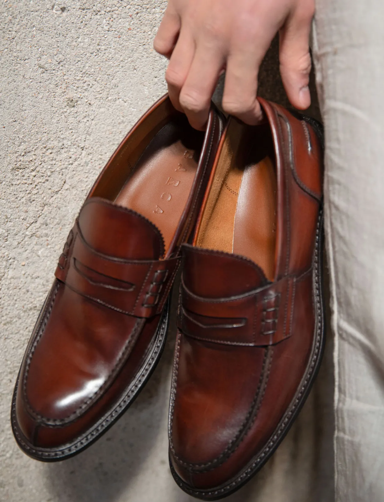 Mocassini pelle marrone