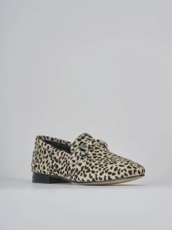 Mocassini tacco 1cm cavallino multicolor
