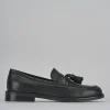 Mocassini tacco 2cm pelle nero