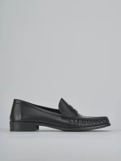 Mocassini tacco 1cm pelle nero