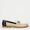 Mocassini tacco 2cm pelle beige