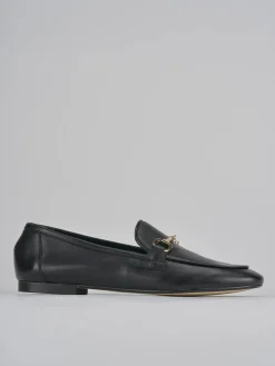Mocassini tacco 1cm pelle nero
