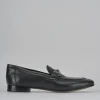 Mocassini tacco 1cm pelle nero