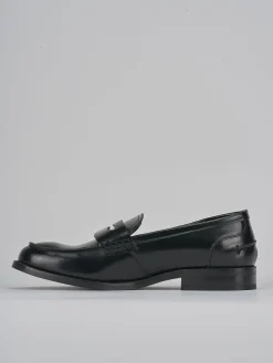 Mocassini tacco 1cm pelle nero