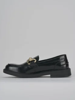 Mocassini tacco 1cm pelle nero