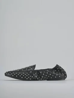 Mocassini tacco 1cm pelle nero