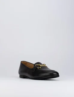 Mocassini tacco 1cm pelle nero