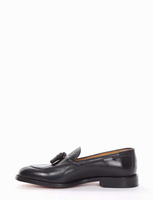 mocassino tacco 2 cm nero