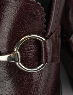 Mocassino tacco 3 cm bordo'