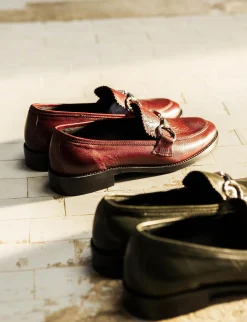 Mocassino tacco 3 cm bordo'