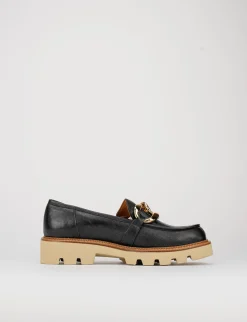 Mocassino tacco 1 cm nero