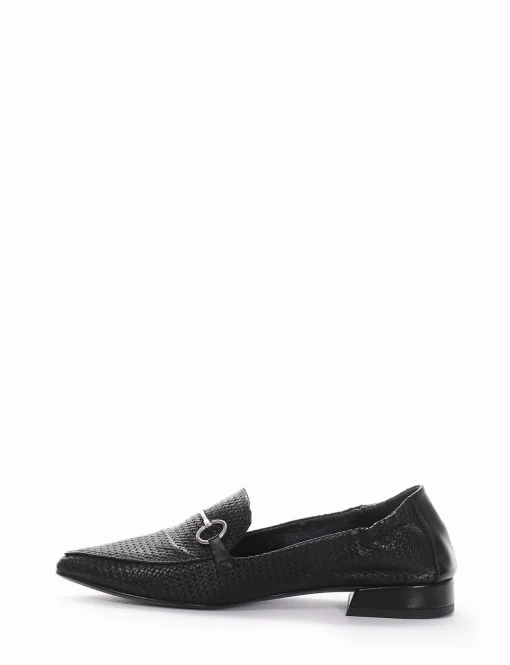 Mocassino tacco 1 cm nero