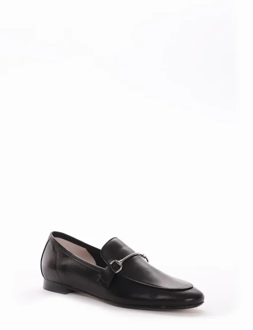 Mocassino tacco 2 cm nero