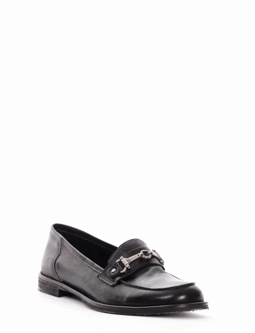Mocassino tacco 2 cm nero