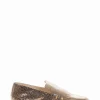 Mocassino tacco 1 cm oro