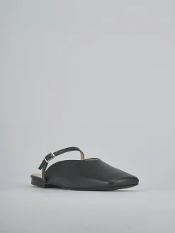 Sabot tacco 1cm pelle nero