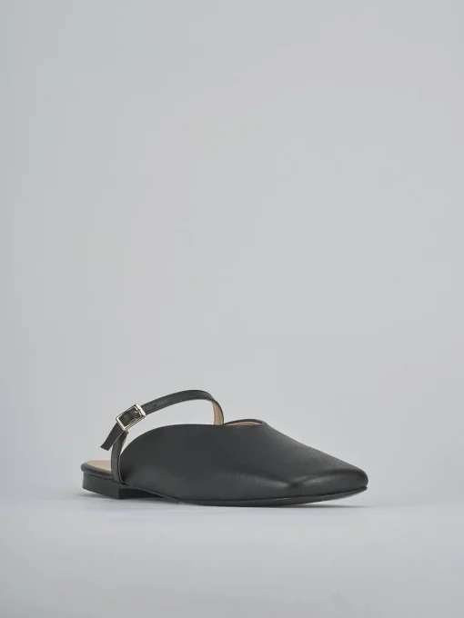 Sabot tacco 1cm pelle nero