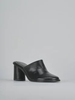 Sabot tacco 6cm pelle nero