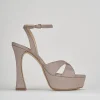 Sandali tacco 11cm glitter rosa