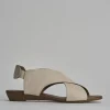Sandali tacco 1cm pelle beige