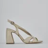 Sandali tacco 6cm pelle bianco
