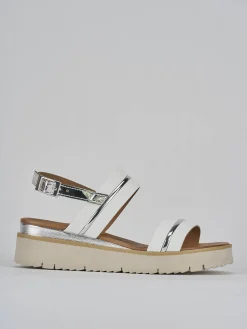 Sandali tacco 3cm pelle bianco