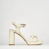 Sandali tacco 9cm pelle bianco