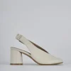 Sandali tacco 7cm pelle bianco