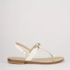 Sandali tacco 1cm pelle bianco