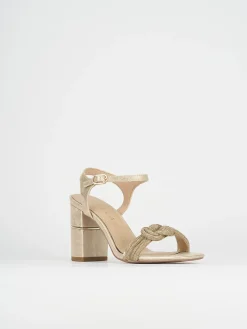 Sandali tacco 8cm pelle bronzo