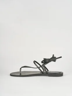 Sandali tacco 1cm pelle nero