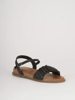 Sandali tacco 1cm pelle nero