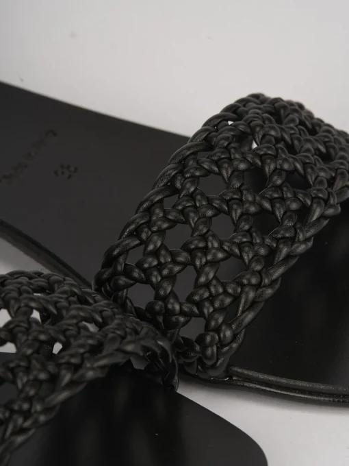 Sandali tacco 1cm pelle nero