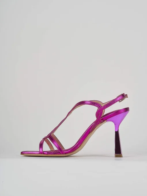 Sandali tacco 9cm pelle rosa