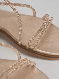 Sandali tacco 1cm pelle rosa