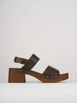 Sandali tacco 5cm pelle testa