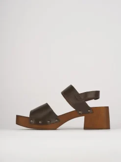 Sandali tacco 5cm pelle testa