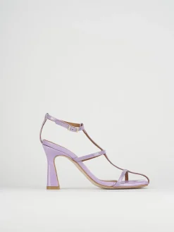 Sandali tacco 8cm vernice rosa