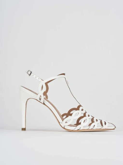 Sandali tacco 11cm vernice bianco