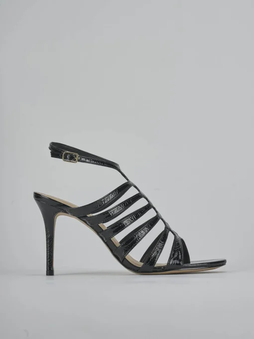 Sandali tacco 9cm vernice nero