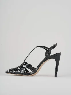 Sandali tacco 11cm vernice nero