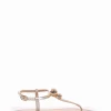 sandalo infradito tacco 1 cm platino