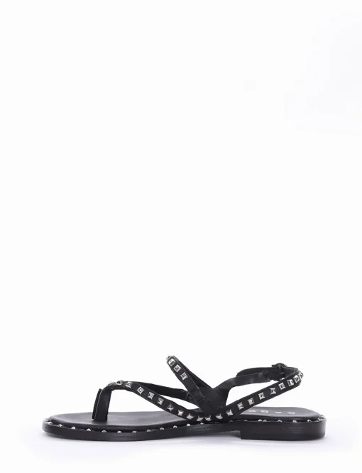 Sandalo infradito tacco 1cm nero