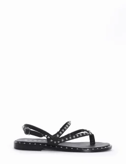 Sandalo infradito tacco 1cm nero