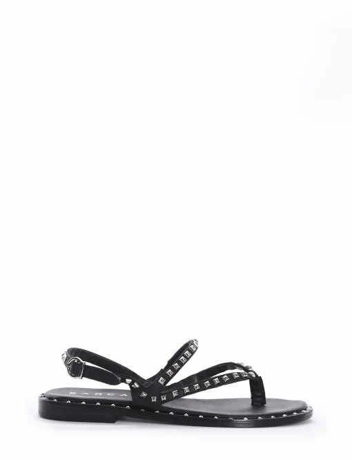 Sandalo infradito tacco 1cm nero