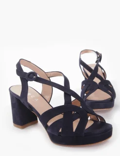 Sandalo tacco 70 blu