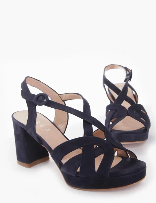 Sandalo tacco 70 blu